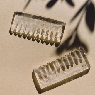 Self Ceremony Comb + Scalp Massager in Crystal Quartz