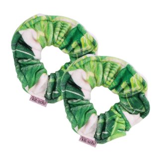 Kitsch Microfiber Towel Scrunchies in Palm Print