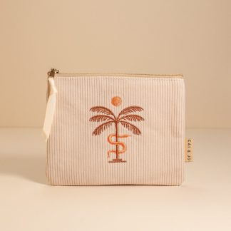cai + jo Corduroy Pouch in Stone