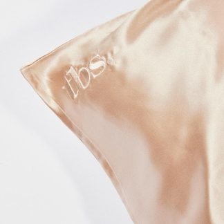 The Big Silk Organic Mulberry Silk Pillowcase in Champagne