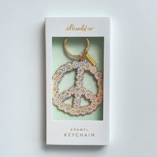 Idlewild Co. Keychain in Peace Daisy