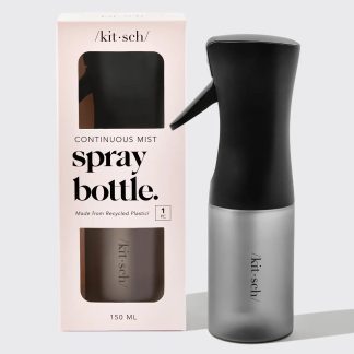 Kitsch Continuous Mist Spray Bottle in Black