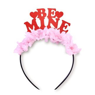 Festive Gal Valentines Party Crown Headband in Be Mine