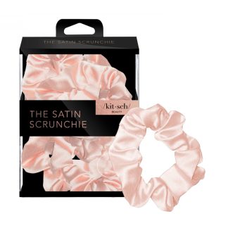 Kitsch Satin Sleep Scrunchies in Blush