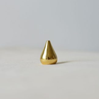 Cedar & Myrrh Brass Incense Holder in WaterDrop Tall
