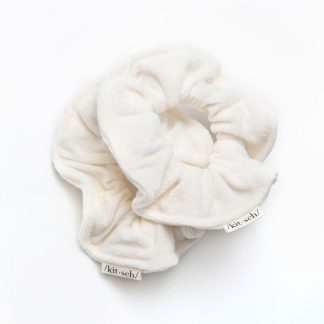 Kitsch Eco Friendly Towel Scrunchies in Cream
