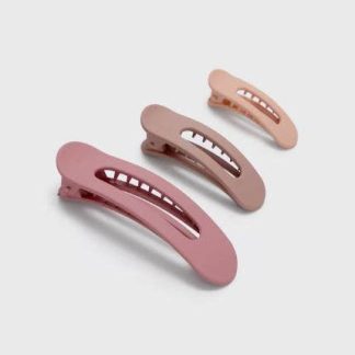Kitsch Flat Lay Claw Clips 3pc in Terracotta