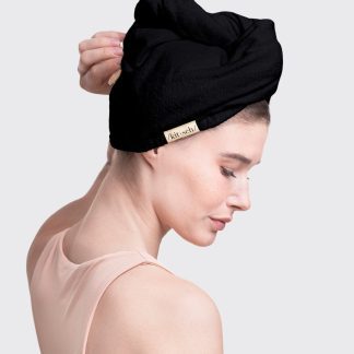 Kitsch Eco-Friendly Hair Towel in Black