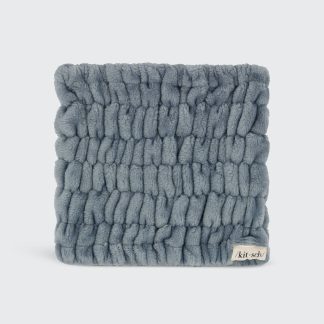 Kitsch Extra Wide Spa Headband in Misty Blue