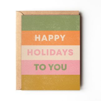 Daydream Prints Card in Happy Holidays To You