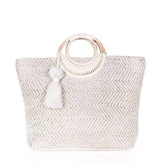 Tote in Birch Lurex