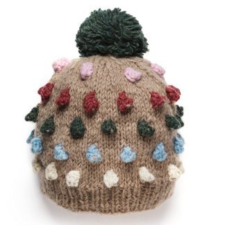 LoveThyBeast Pom Pom Knit Beanie in Desert