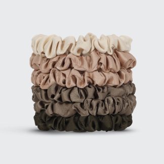 Kitsch Ultra Petite Satin Scrunchies in Eucalyptus