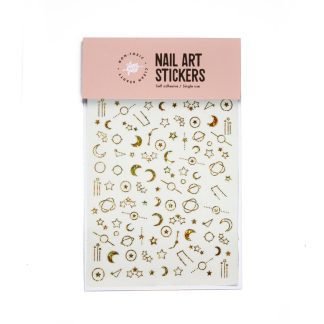 Glam & Grace Nail Art Sticker in Holographic Celestial Gold