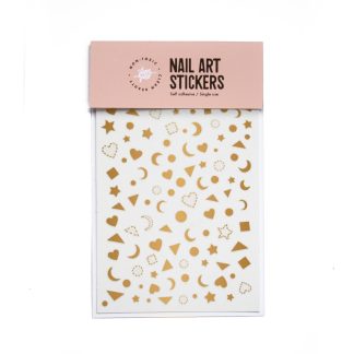 Glam & Grace Nail Art Sticker in Metallic Gold