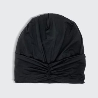 Kitsch Satin Lined Sleep Beanie in Black