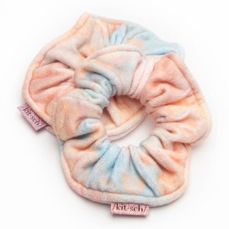 Kitsch Microfiber Towel Scrunchies in Sunset Tie Dye