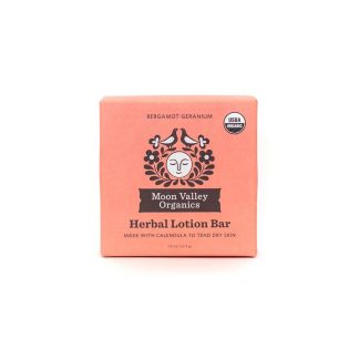 Moon Valley Organics Herbal Lotion Bar in Bergamot Geranium