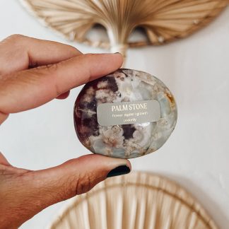 JaxKelly Palm Stone in Flower Agate