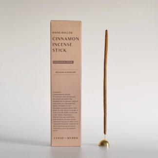 Cedar & Myrrh Hand Rolled Incense Sticks in Cinnamon