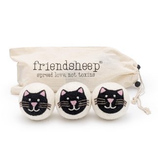 Friendsheep Eco Dryer Balls in Black Cats