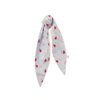 Bunny’s Buddies Hair Wrap in Blue Santas