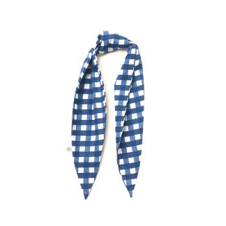 Bunny’s Buddies Hair Wrap in Classic Blue Check