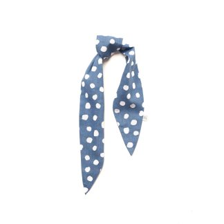 Bunny’s Buddies Hair Wrap in Blue Dots