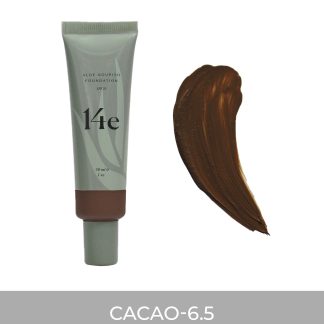 14e Cosmetics Aloe Nourish Foundation in 6.5 Cacao