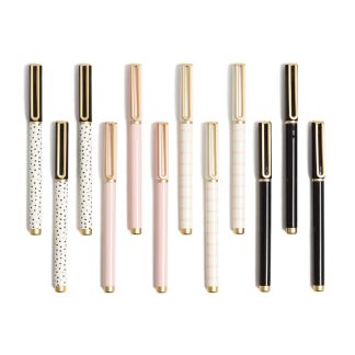 U Brands Catalina Felt Pen Set of 12 in Dots & Stripes