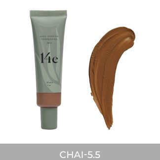 14e Cosmetics Aloe Nourish Foundation in 5.5 Chai