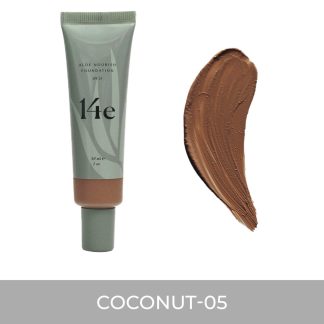 14e Cosmetics Aloe Nourish Foundation in 5 Coconut