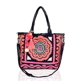 Tote Fusion Coral Embroidered Multi-Purpose
