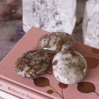 Organic Bunny Cherry Blossom Palm Stones