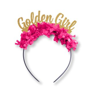 Festive Gal Party Crown in Golden Girl