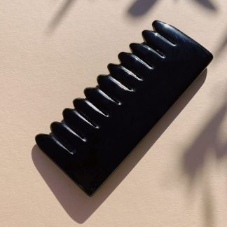 Self Ceremony Comb + Scalp Massager in Obsidian Crystal