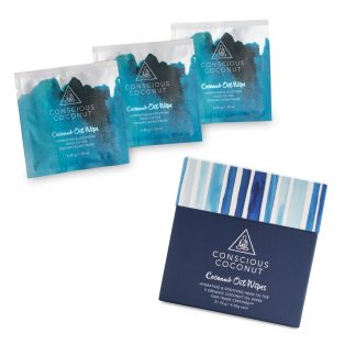 Conscious Coconut Calming Coconut Oil Wipes- 5pk