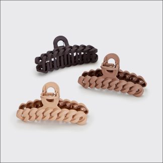 Kitsch Chain Claw Clips 3pc Set in Neutral