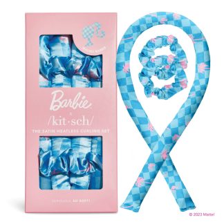 Kitsch Satin Heatless Curling Set in Malibu Barbie