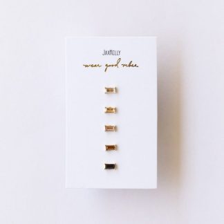 JaxKelly Baguette Stud Earrings in Ombre