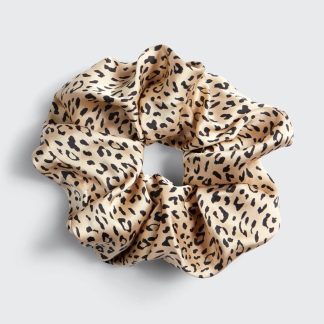 Kitsch Eco-Friendly Brunch Scrunchie in Leopard
