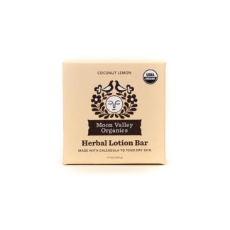 Moon Valley Organics Herbal Lotion Bar in Coconut Lemon