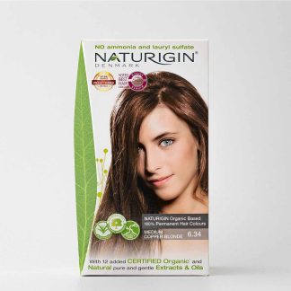 NATURIGIN Organic Based Hair Color in Medium Copper Blonde 6.34