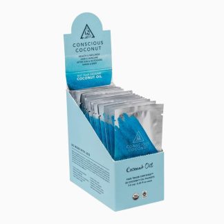 Conscious Coconut Travel Coconut Oil Packets- 25 Count