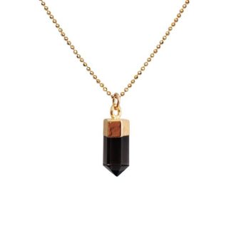 Love Tatum Smoky Quartz Point Necklace- Mini