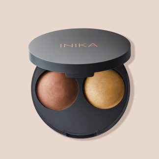 INIKA Organic Baked Contour Duo in Teak