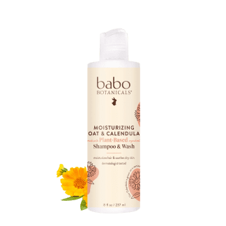 Babo Botanicals Moisturizing Oat & Calendula Shampoo & Wash