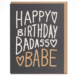 Daydream Prints Birthday Card in Badass Babe