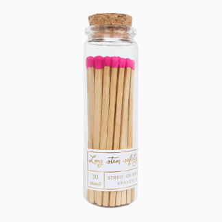 Frankie & Claude Long Stem Matches in Hot Pink