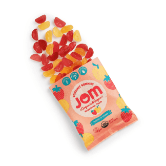 JOM Gourmet Gummies in Strawberry & Peach